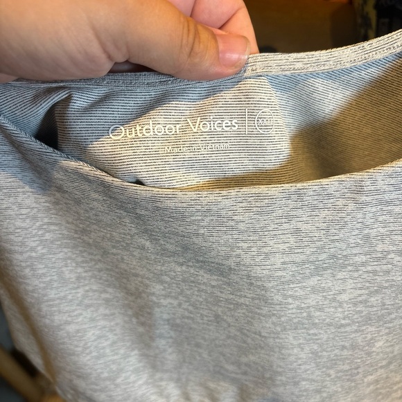 Outdoor Voices Double Time Bra in Dove - Picture 3 of 7